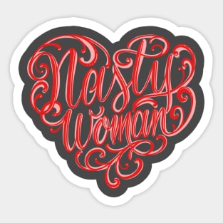 Nasty Woman Tattoo T-Shirt Sticker